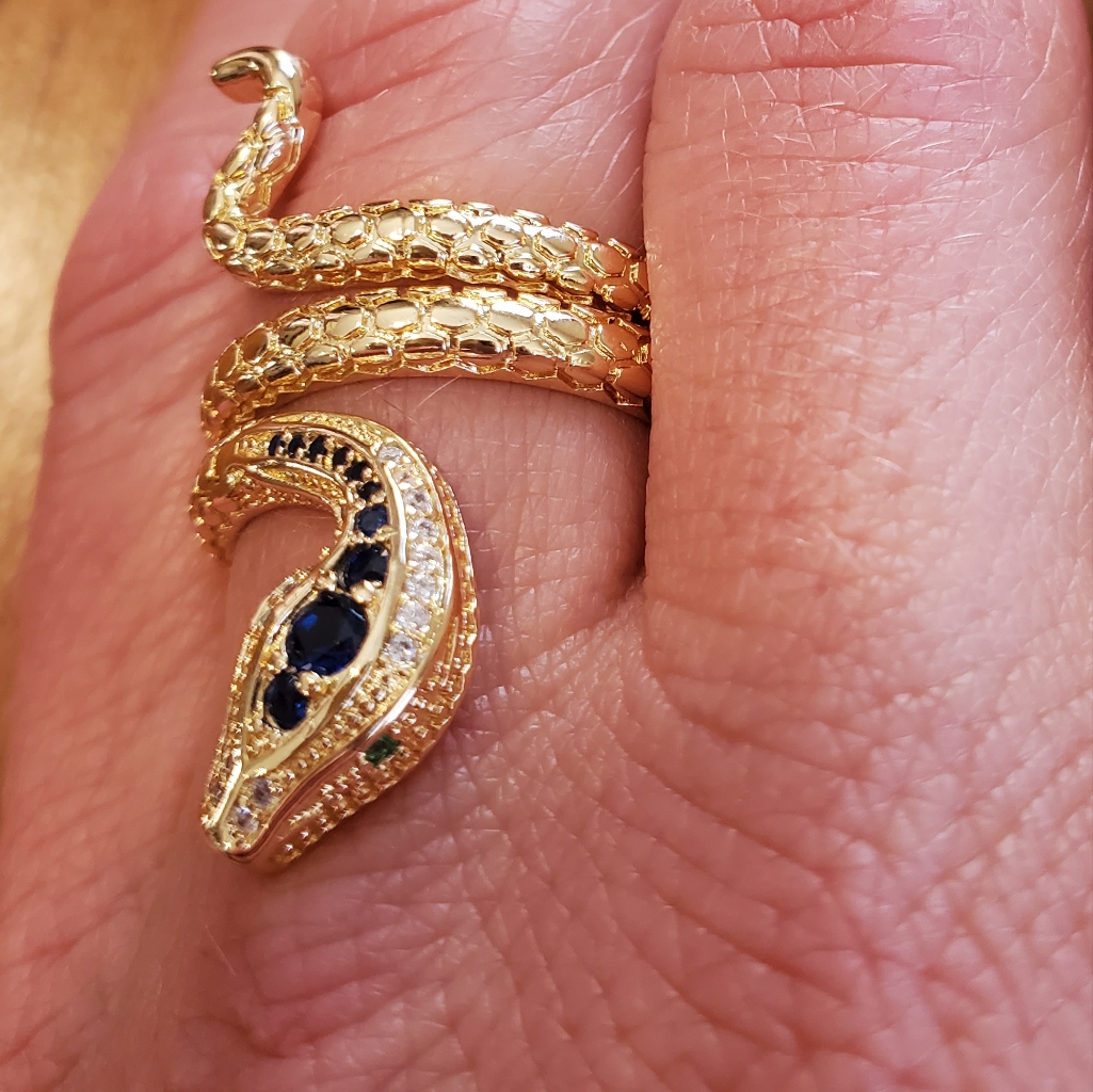 Snake Gemstone Ring